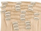 Clip on extensions 65 cm - Europeisk hår - Platinablond #60 thumbnail