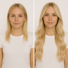Farge Lys Blond #613 - Før og etter thumbnail