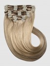 Clip on extensions 55 cm - Europeisk hår - Kald blond #101 thumbnail