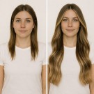 Før og etter - Farge Balayage C22 thumbnail
