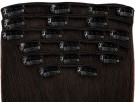 Clip on extensions 65 cm - Europeisk hår - 1B thumbnail