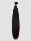 Ombre #1B/#2/#4 Keratin extensions 55 cm thumbnail
