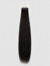 Tape extensions 45 cm - Europeisk hår - Sort/brun #1b thumbnail