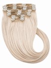 Clip on extensions 55 cm - Europeisk hår - Balayage #8/#613 thumbnail