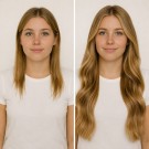 Før og etter - Farge Balayage C23 thumbnail