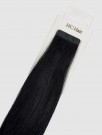 Tape extensions 35 cm - Europeisk hår - Sort #1 thumbnail