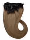 Clip on extensions 40 cm - Europeisk hår - Ombre #2/#6 thumbnail