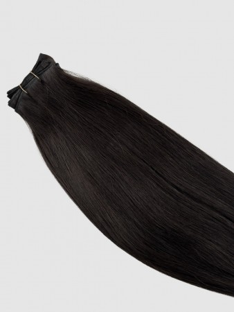 SORT/BRUN #1B - HAIR WEFT 55 CM/100G