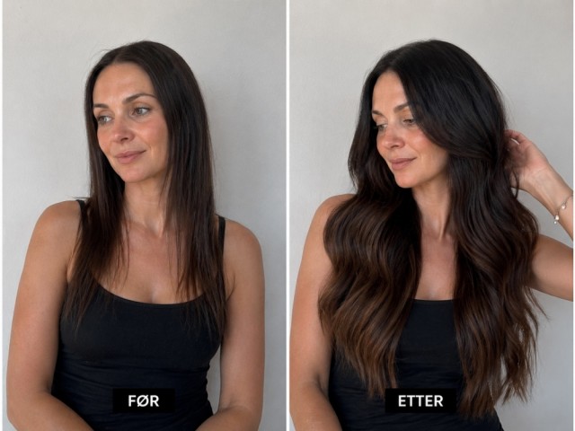 Før og etter - Farge Ombre 1b/2/4
