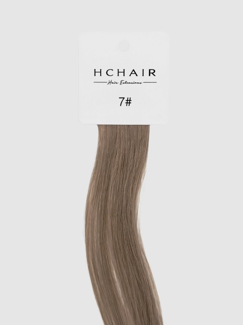 Askebrun #7 - Fargeprøve hair extensions