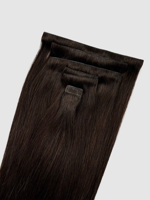 Invisible clip on - Farge Mørkebrun #2