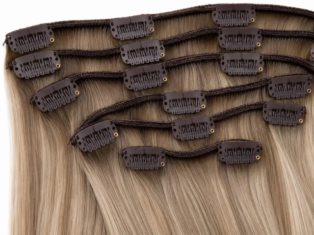 Clip on extensions 65 cm - Europeisk hår - C21