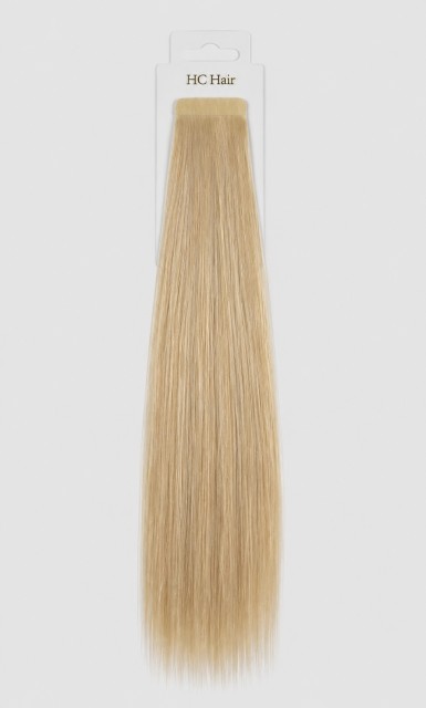 Tape extensions 45 cm - Europeisk hår - Gyllen blond #22