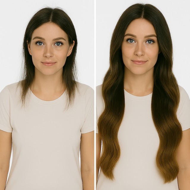 Før og Etter - Farge Ombre #2/#6