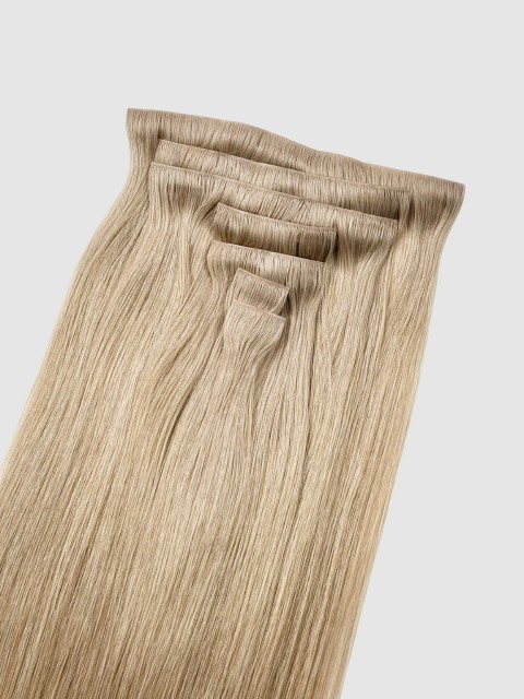 Invisible clip in extensions - Farge Kald blond #101