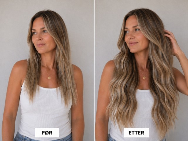 Før og etter - Farge Balayage C23