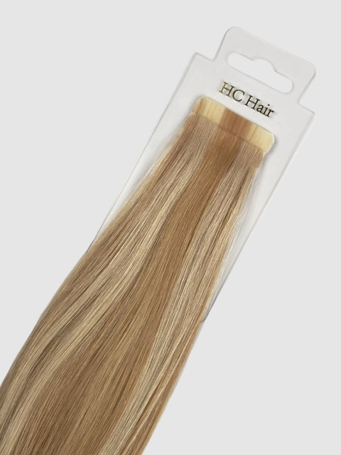 Tape extensions 65 cm - Europeisk hår - Highlights #18/#613