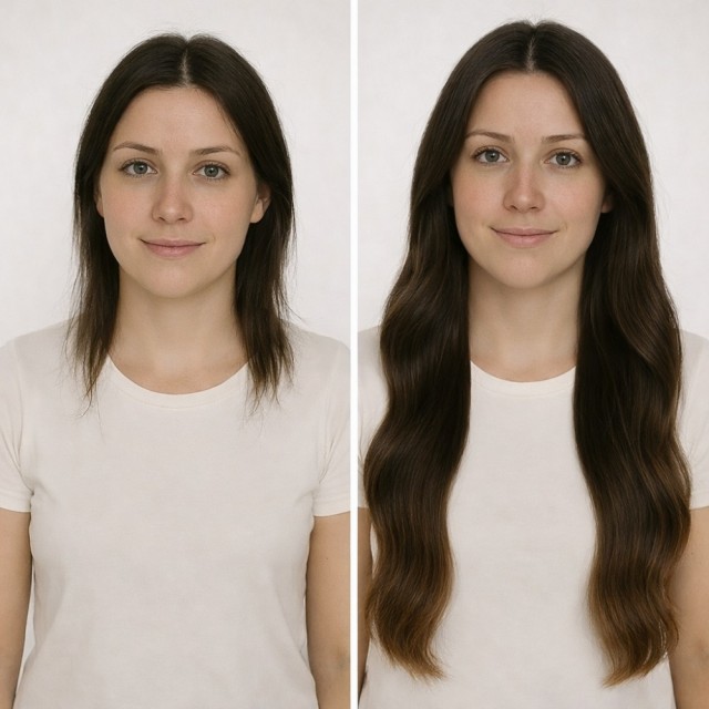 Før/Etter - Farge Ombre 1B/2/4