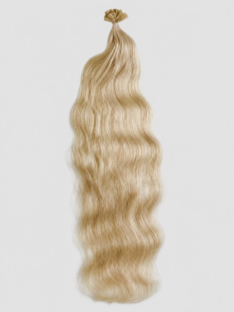 Farge Lys blond #613 - Wavy Keratin Extensions 