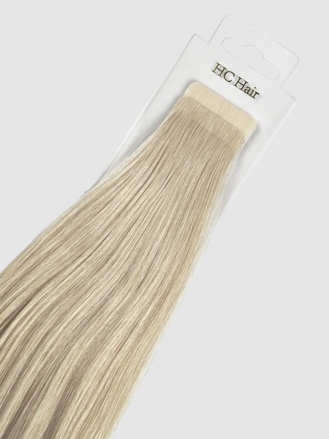 Tape extensions 55 cm - Europeisk hår - Platinablond #60