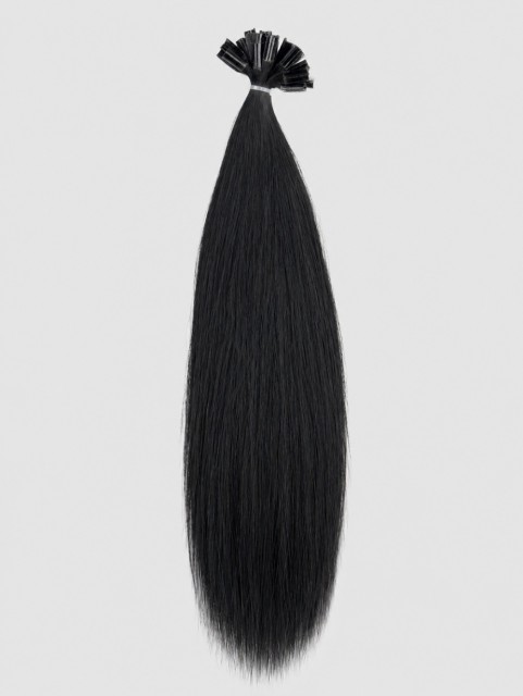Farge Sort #1 - Keratin extensions 65 cm