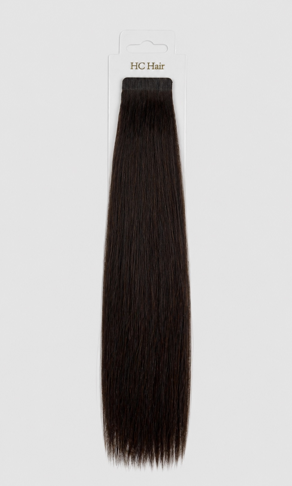 Tape extensions 35 cm - Europeisk hår - Mørkebrun #2