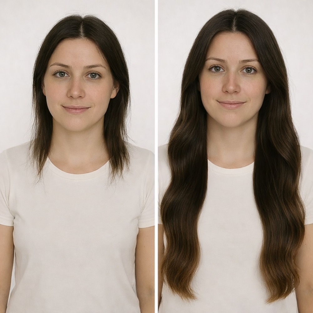 Før/Etter - Farge Ombre 1B/2/4