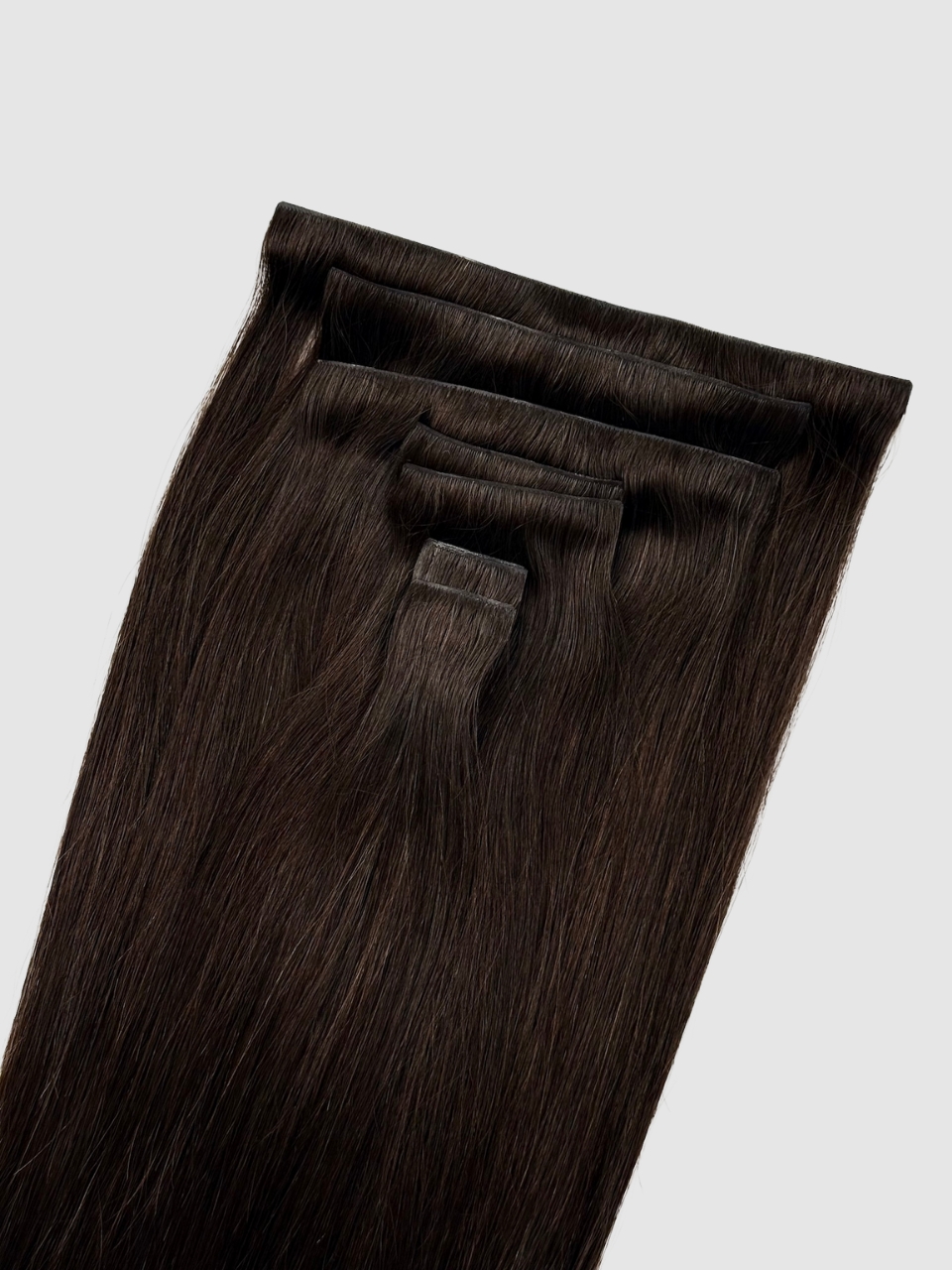 Invisible clip on - Farge Mørkebrun #2