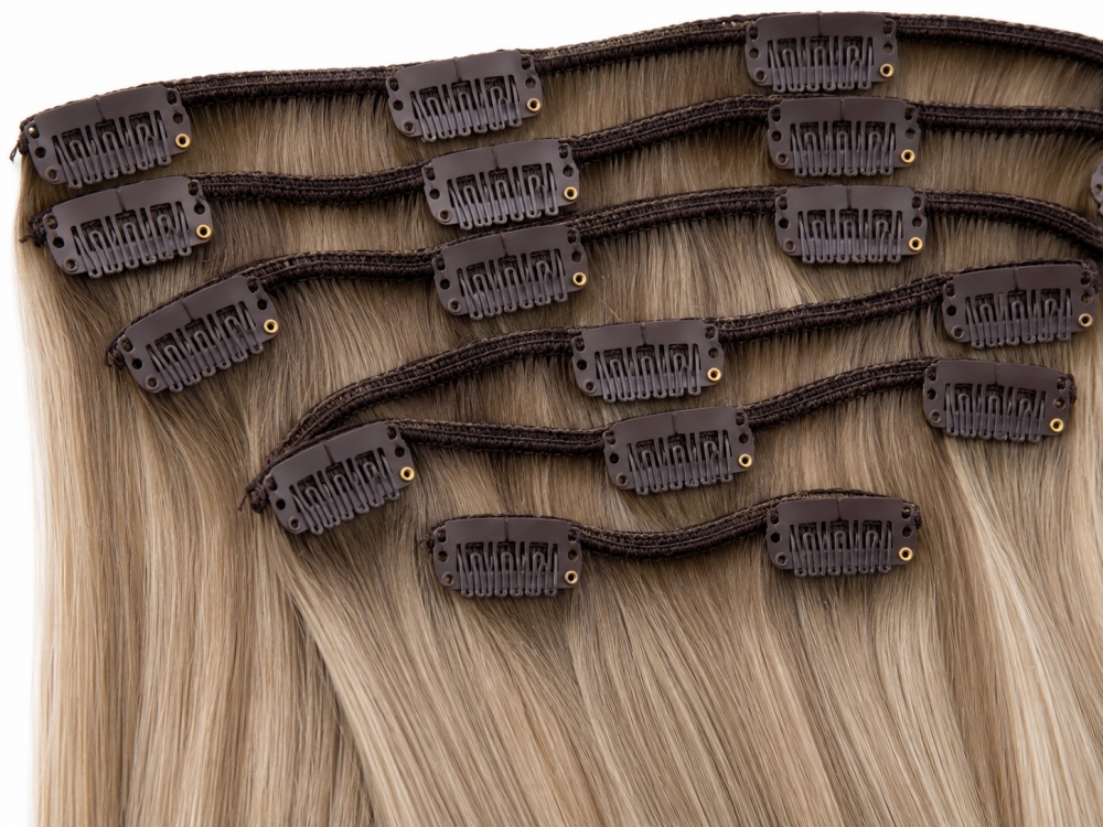 Clip on extensions 65 cm - Europeisk hår - C21