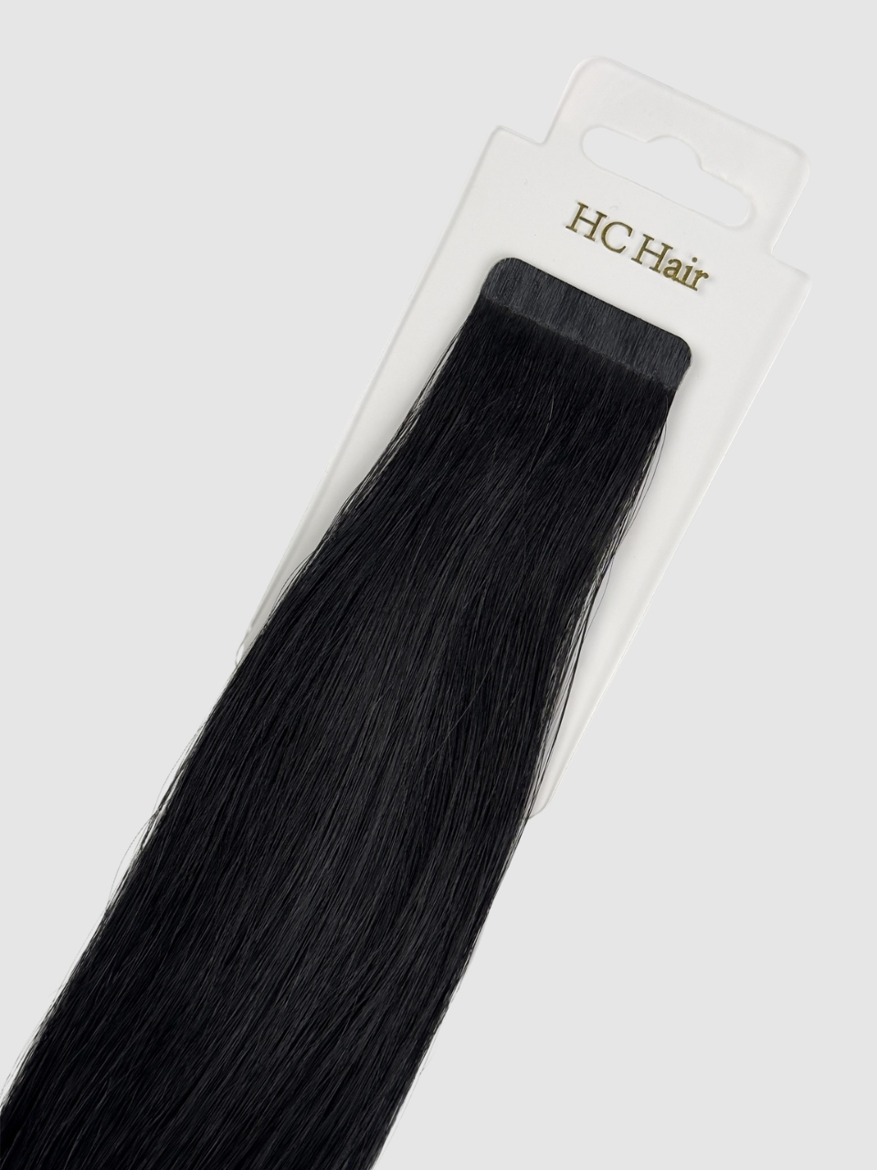 Tape extensions 45 cm - Europeisk hår - Sort #1