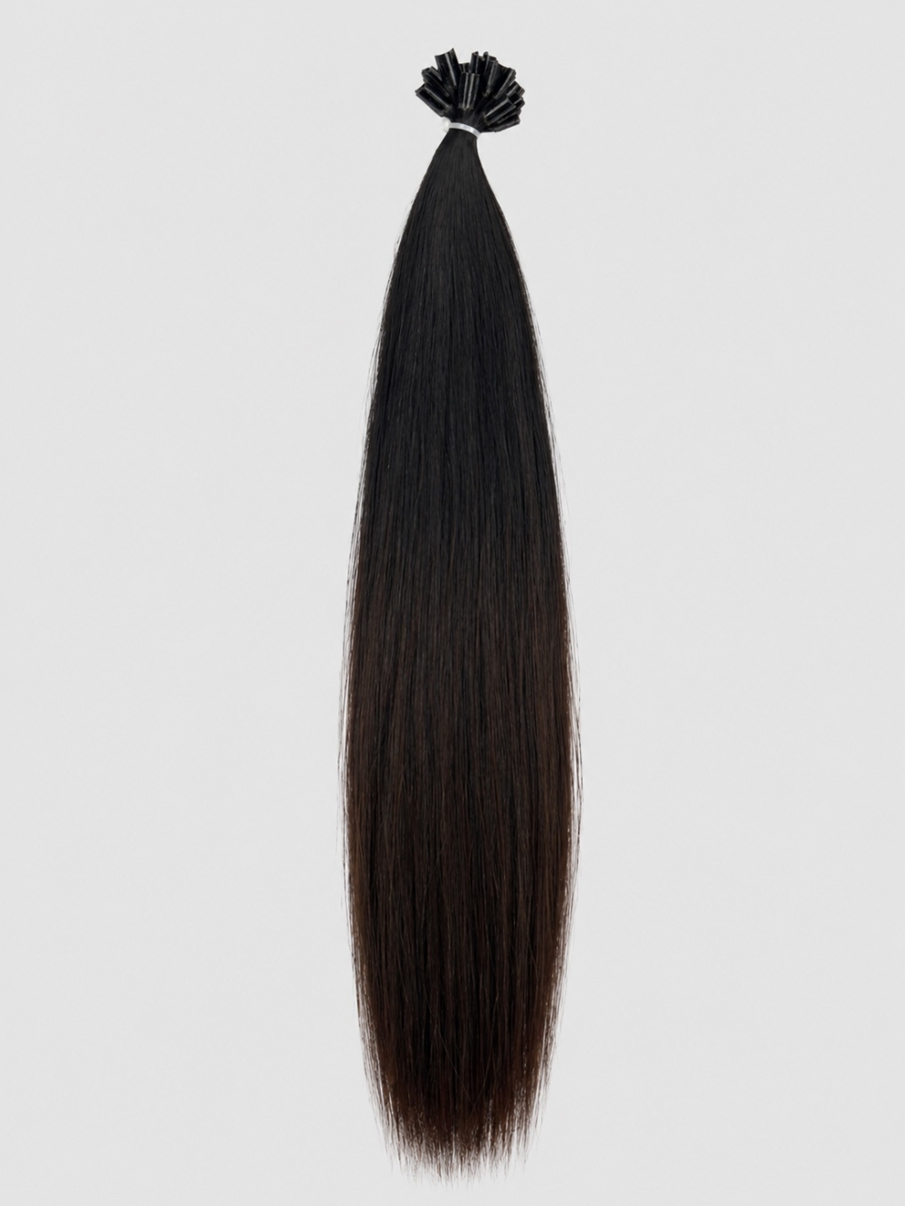 Ombre #1B/#2/#4 Keratin extensions 55 cm