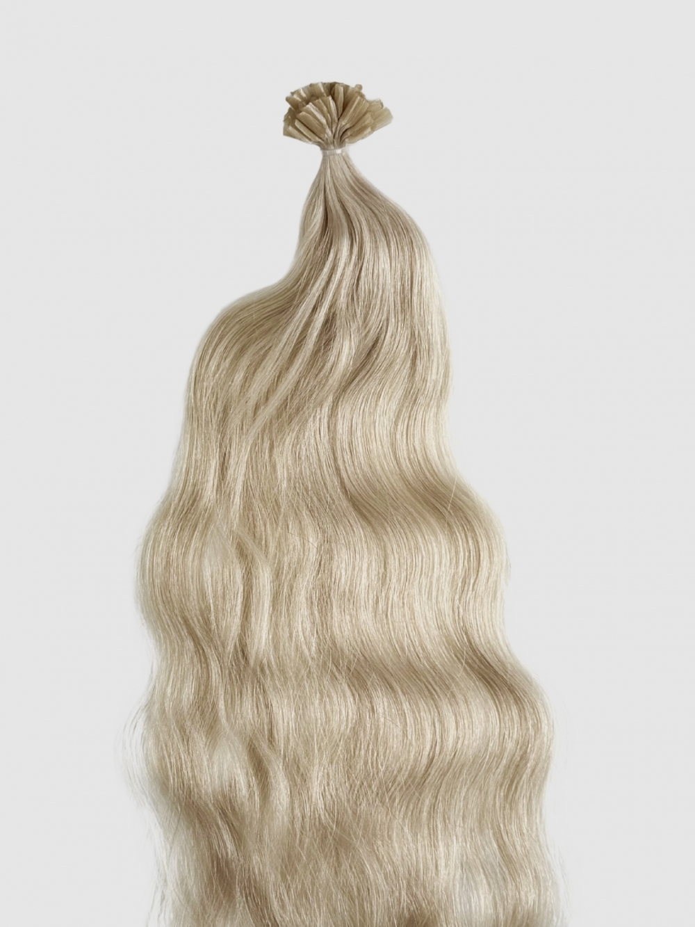Farge Platinablond #60 - Wavy Keratin Extensions 