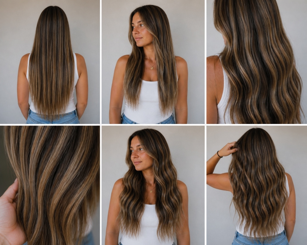 Farge Balayage C22 - Wavy Tape Extensions