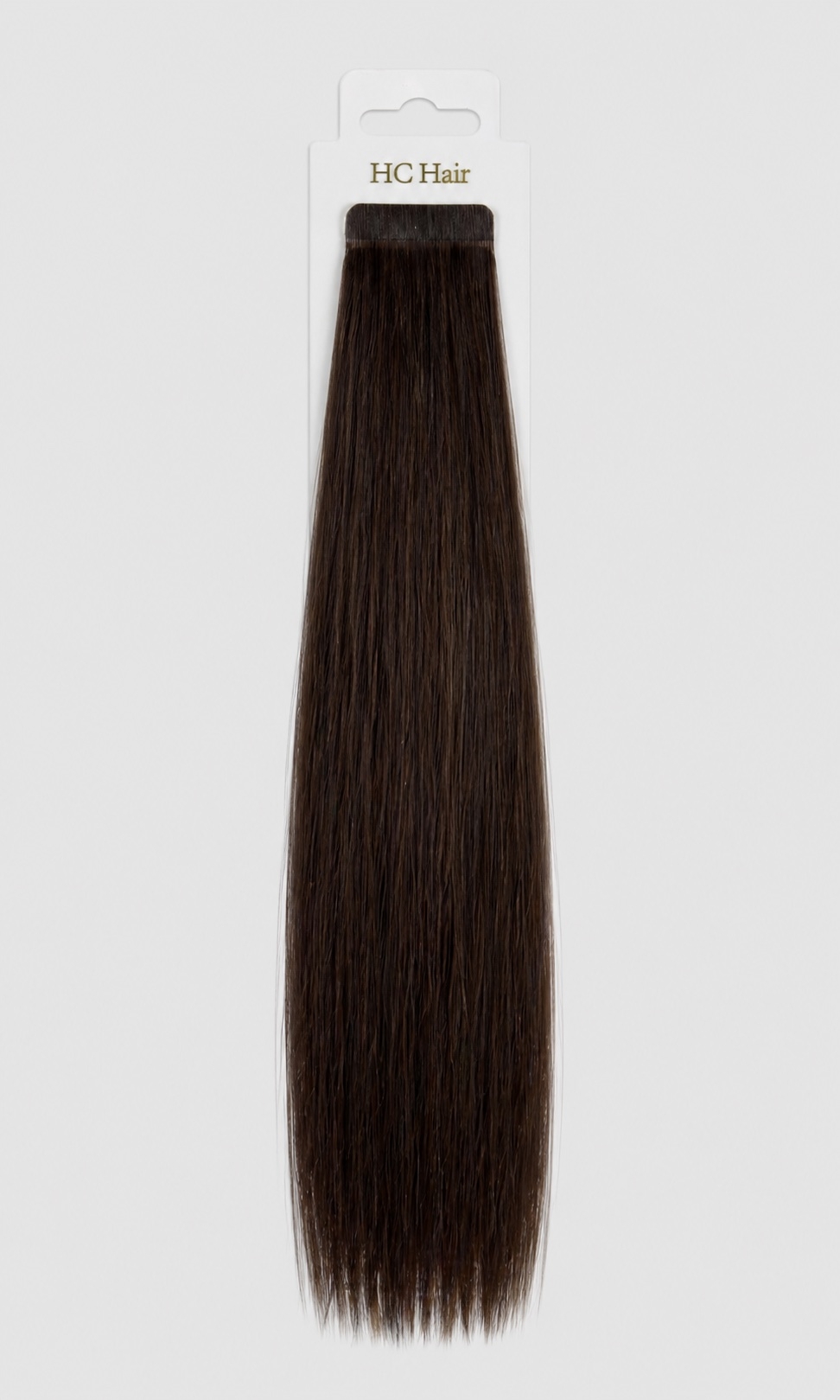 Tape extensions 45 cm - Europeisk hår - Mellombrun #3