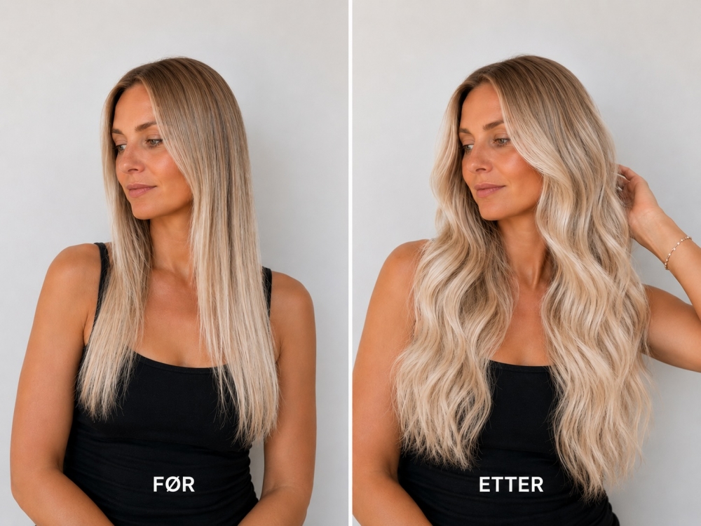 Før og etter - Farge Balayage 8/60
