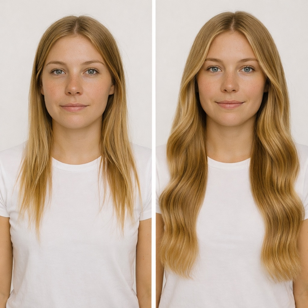 Før/etter - Farge Askeblond #8