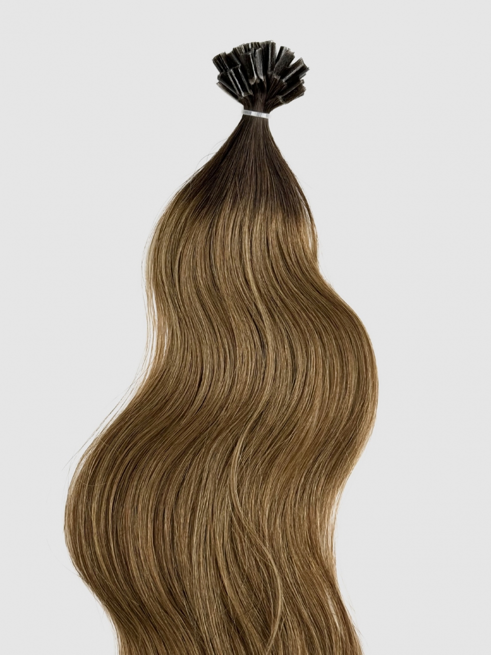 Farge Ombre #2/#6 - Wavy Keratin Extensions 