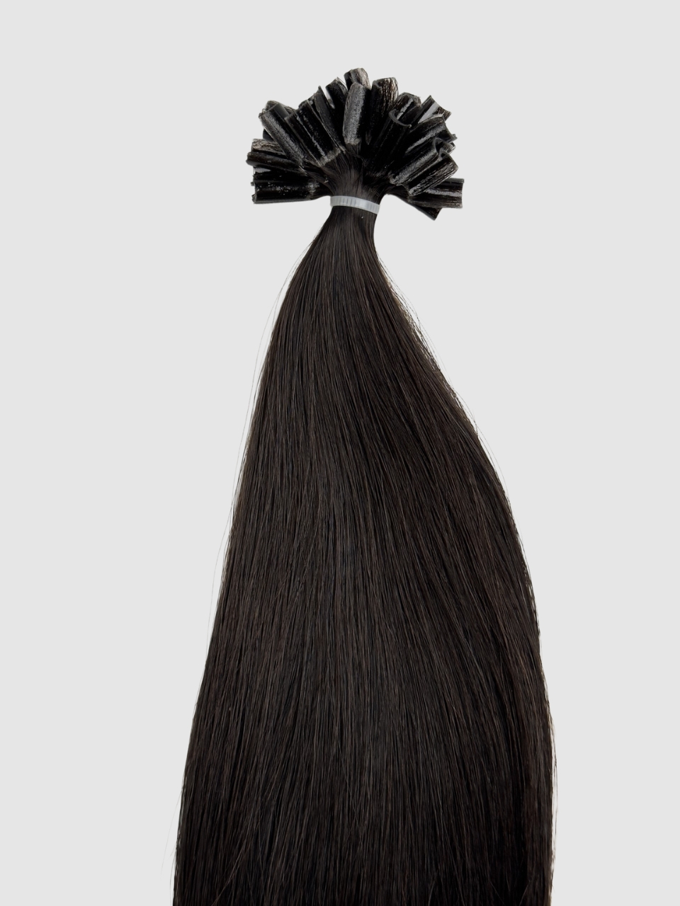 Farge #1B - Keratin extensions 55 cm