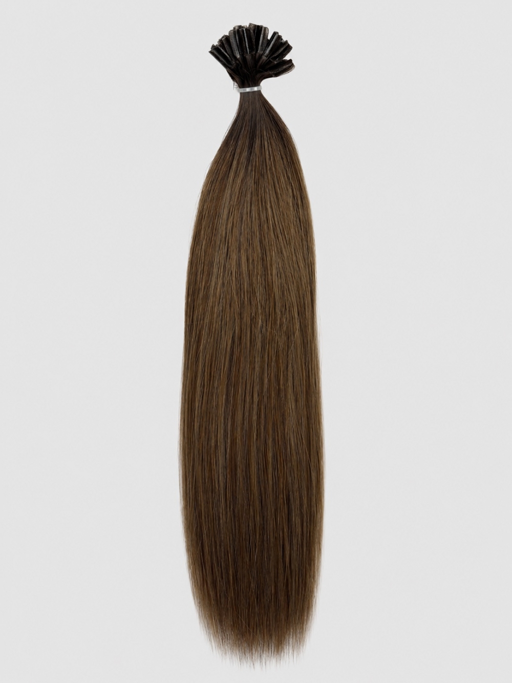 Ombre farge 2/6, Keratin extensions 55 cm
