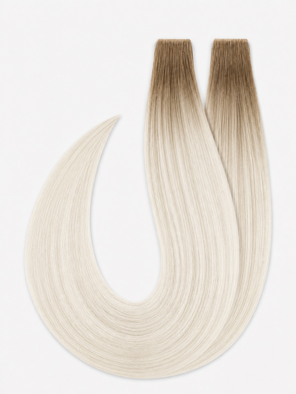 Pro Invisible tape extensions 55 cm - Double drawn - Farge Balayage #8/#60