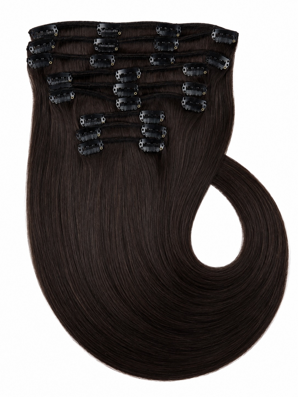 Sort/brun farge 1B - Clip on extensions 65 cm