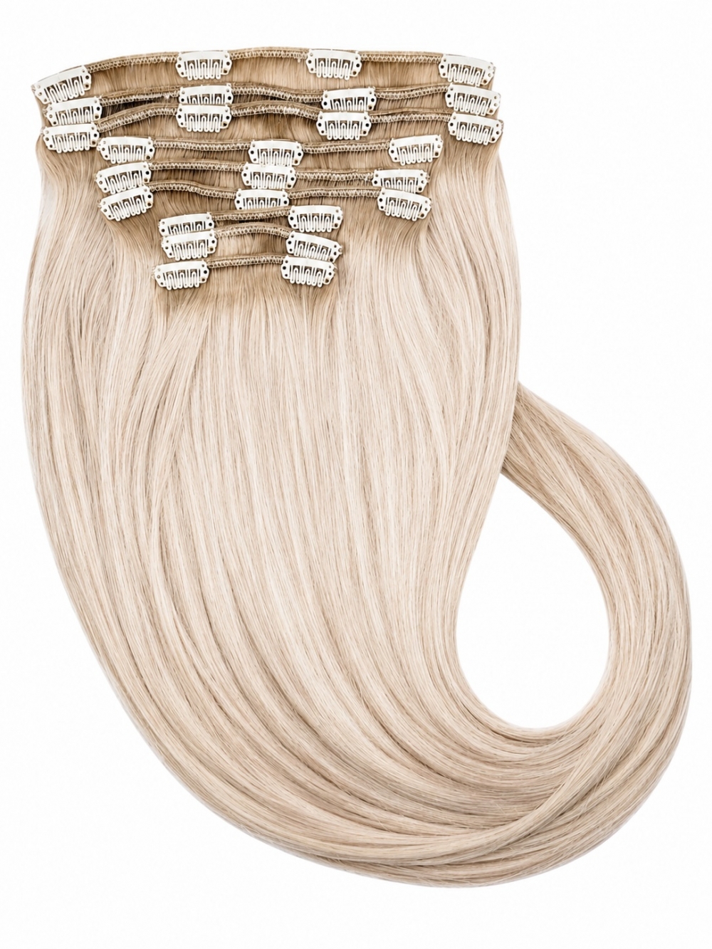 Clip on extensions 65 cm - Europeisk hår - Balayage #8/#613