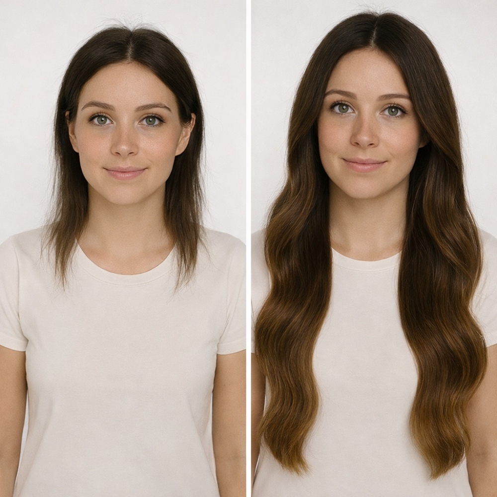 Før/etter - Farge Ombre #2/#6