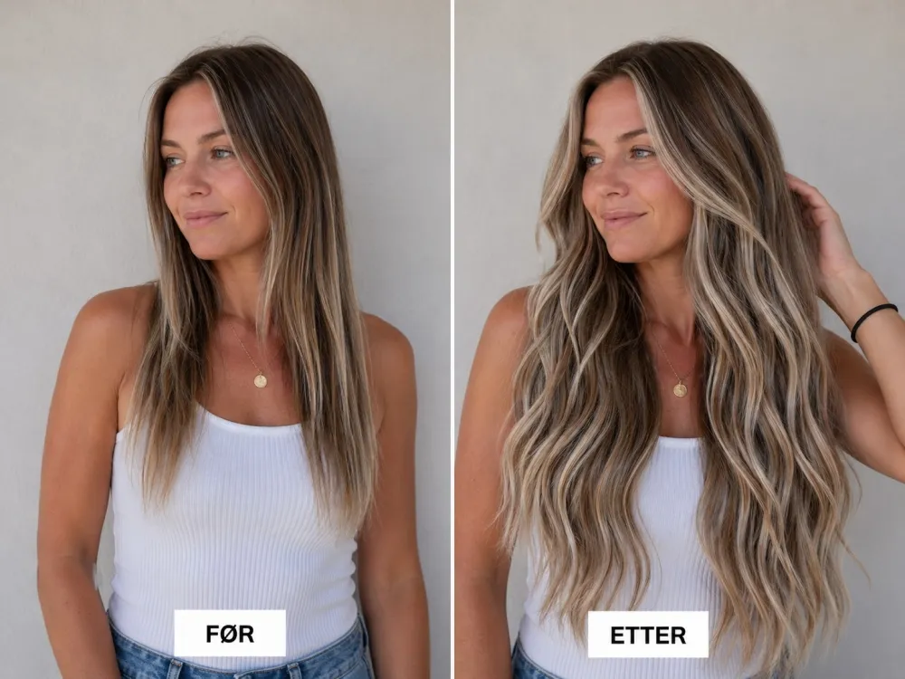 Før og etter - Farge M18
