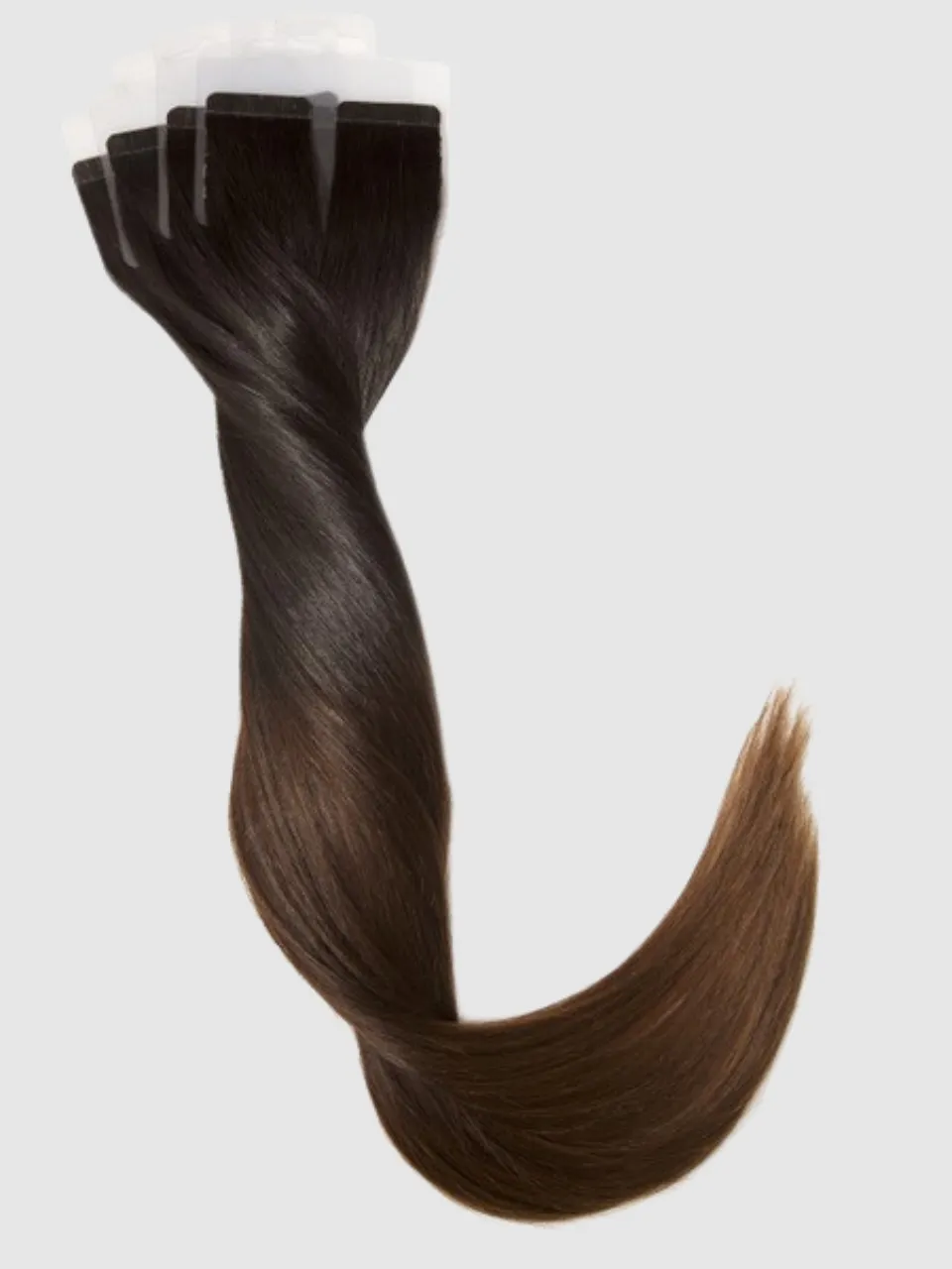 Tape extensions 55 cm - Europeisk hår - Ombre #1b/#2/#4