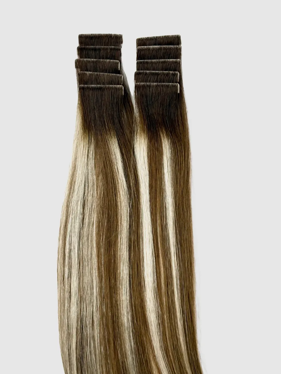 Invisible Tape Extensions - Ombre highlights 2/66/60 55 cm