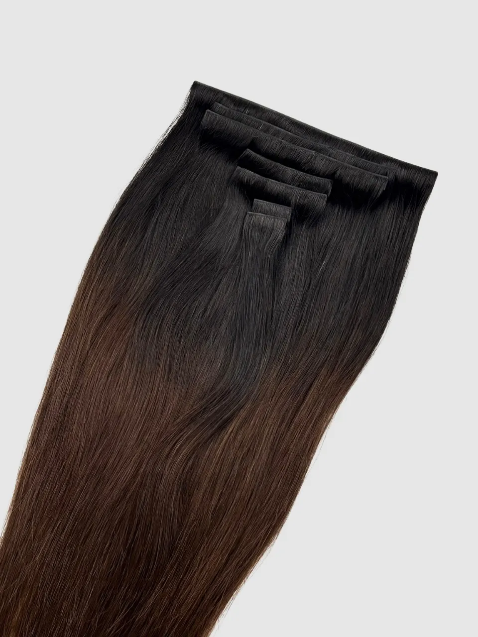 Invisible clip-in extensions - Ombre 1b/2/4