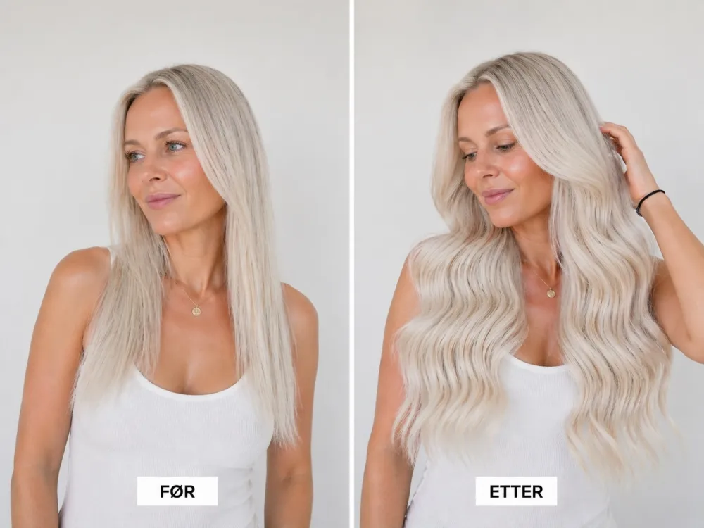 Før og etter - Farge ICE #601
