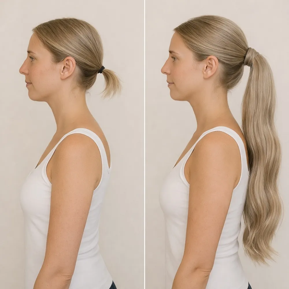 Ponytail Extensions - Farge Kald Blond #101