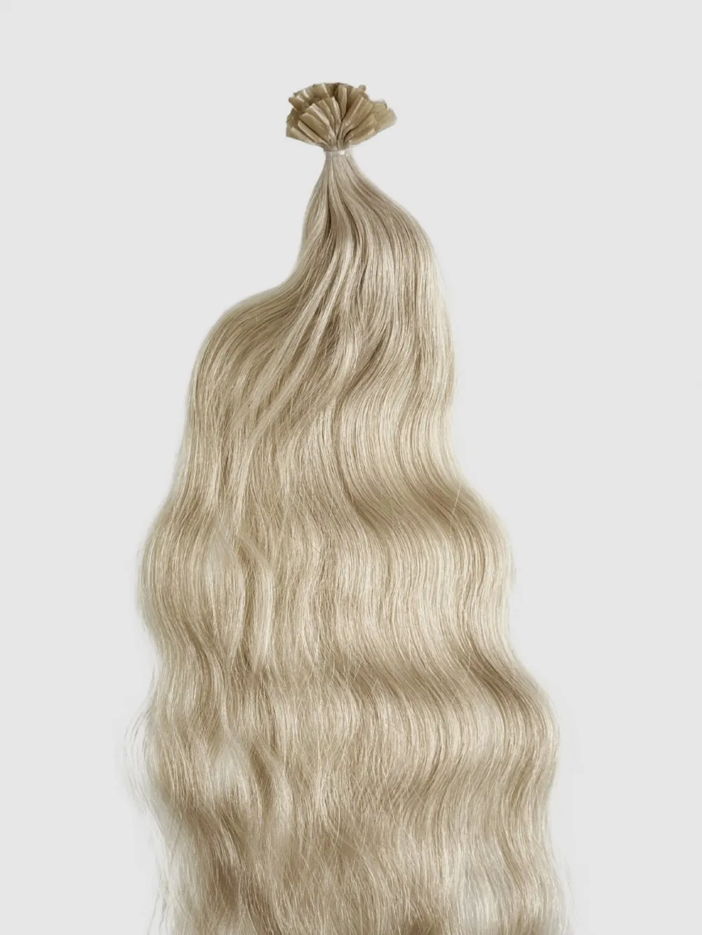 Farge Platinablond #60 - Wavy Keratin Extensions 